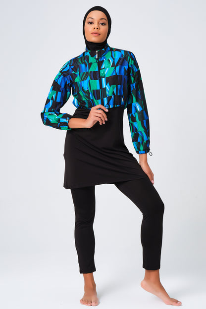 Lycra Fabric Printed Burkini Set