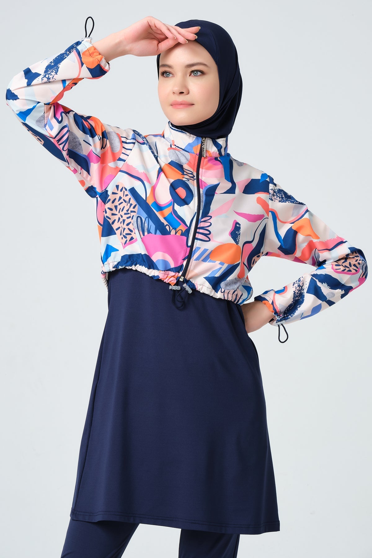 Lycra Fabric Printed Burkini Set