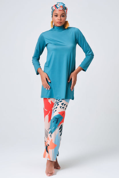 Lycra Fabric Printed Burkini Set