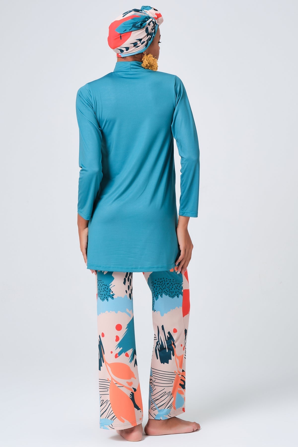 Lycra Fabric Printed Burkini Set