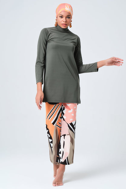 Lycra Fabric Printed Burkini