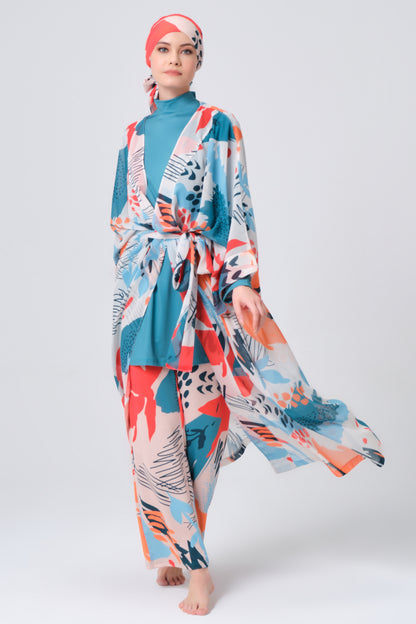 Lycra Fabric Printed Burkini & Kimono